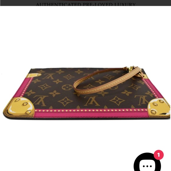 Louis Vuitton Monogram Summer Trunks MM GM Pochette She's big, fits phone - Picture 11 of 12